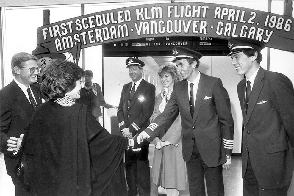 KLM Royal Dutch Airlines marks 40th anniversary of serving Vancouver airport