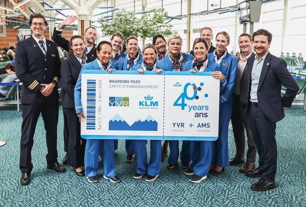 KLM Vancouver International Airport 40th anniversary