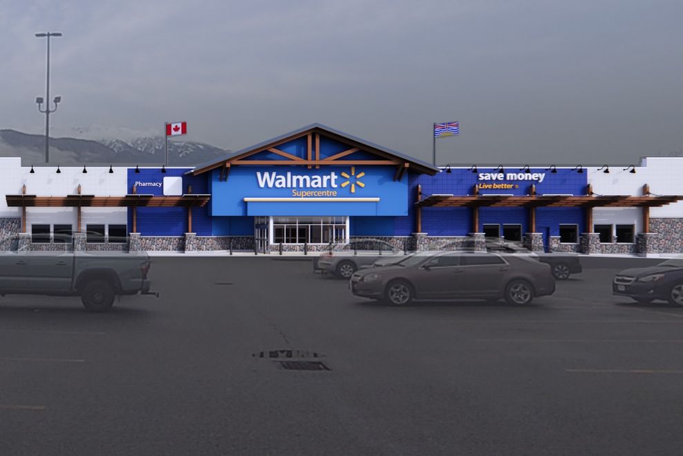 Concept of the Walmart Squamish "Supercentre" upgrade. (Abbarch Architecture/Walmart)