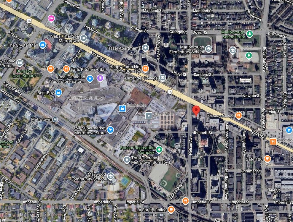 4900-4940 Kingsway and 6446-6450 Nelson Avenue.