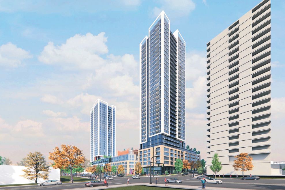 Concept of 605-695 Southeast Marine Dr., Vancouver. (Musson Cattell Mackey Partnership/Peterson Group)