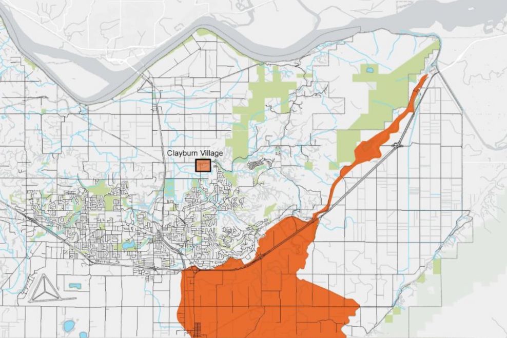 Fraser Valley flood evacuation alert on Dec. 10, 2025. (Government of BC)