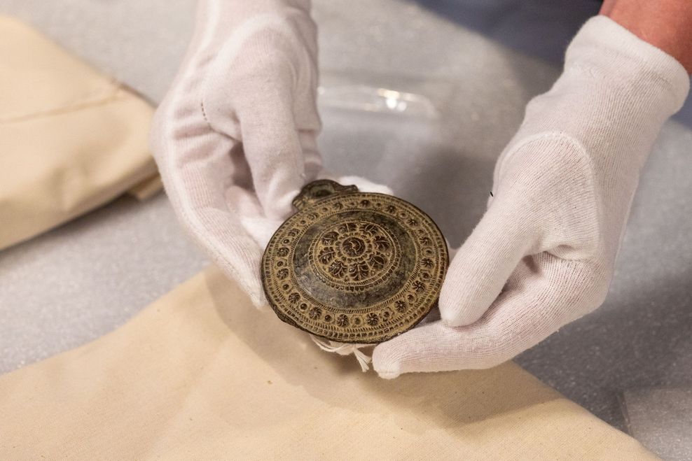 A rare medallion believed to date back to the medieval period is now being studied at Simon Fraser University after being discovered in a Chilliwack thrift store.(Supplied)