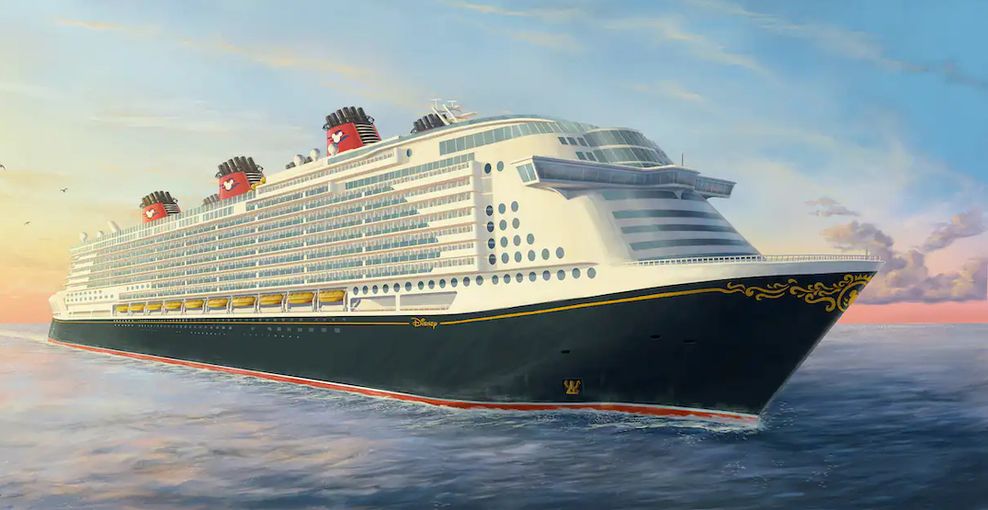 Preliminary artistic rendering of Disney Cruise Line's redesign of the Global Dream, which will be renamed. (Disney)