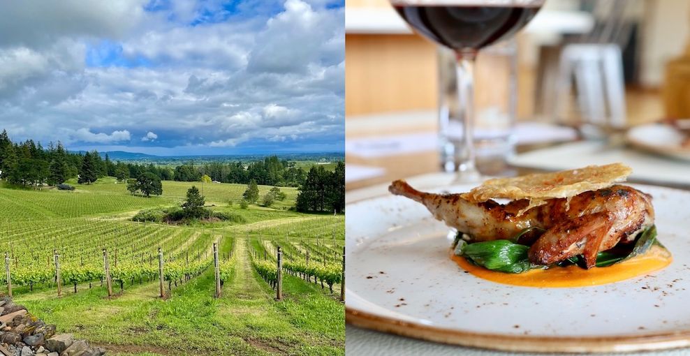 Compris Vineyard | Verdant Lunch at Abbey Road Farm (Hanna McLean/Daily Hive)