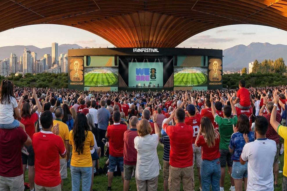 Vancouver FIFA Fan Festival at the new PNE amphitheatre in Hastings Park. (City of Vancouver/FIFA)