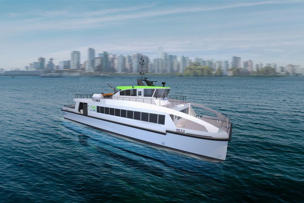Concept design of the battery-electric vessel for CIRQL Ferries. (BMT/CIRQL Ferries)