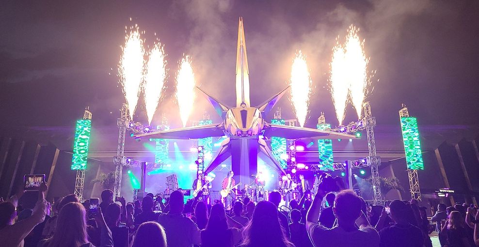 Media celebration for "Guardians of the Galaxy: Cosmic Rewind" roller coaster at Epcot in Walt Disney World Resort on May 5, 2022. (Kenneth Chan/Daily Hive)