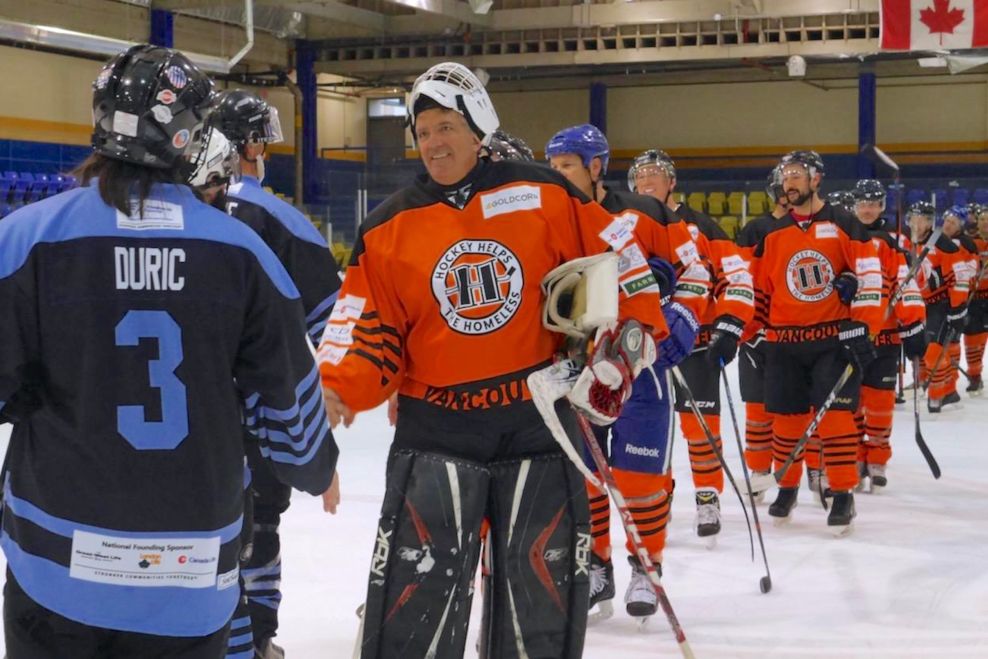 Hockey Helps The Homeless Vancouver. (David Fine)