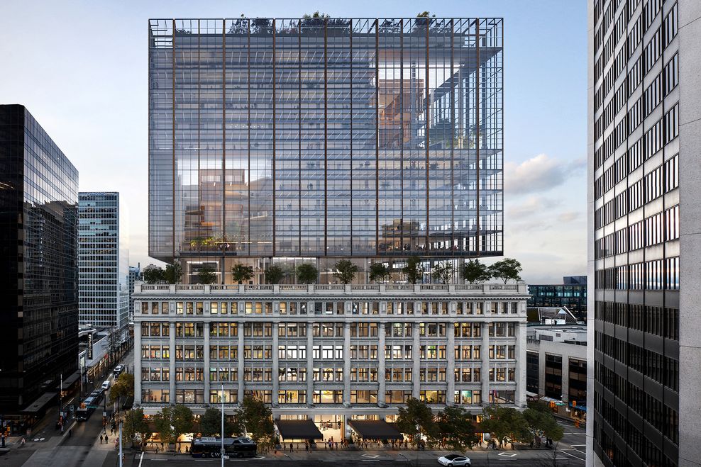 hudsons bay vancouver store redevelopment concept f