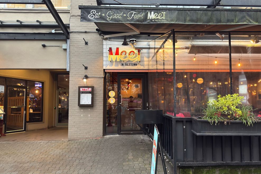 Exterior of MeeT in Yaletown (Kenny Ho/Dished)