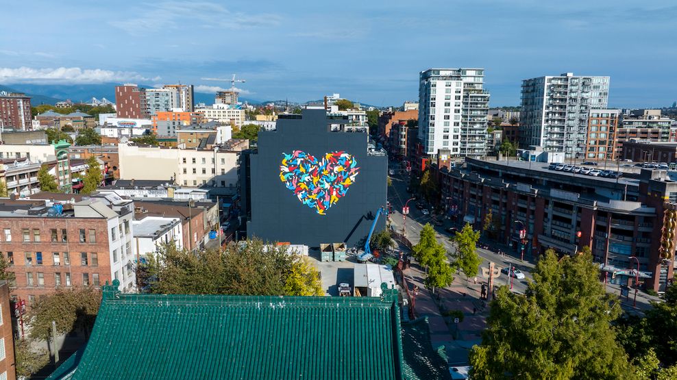 keefer house hotel vancouver chinatown humanity heals heart mural 