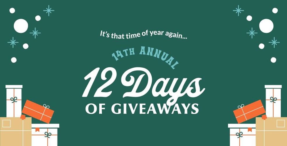 Over $40,000 in prizes up for grabs in our 15th annual 12 Days of Giveaways