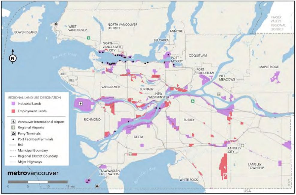 metro vancouver 2050 industrial lands
