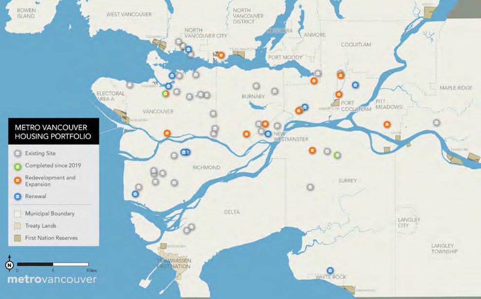 metro vancouver regional district housing locations map