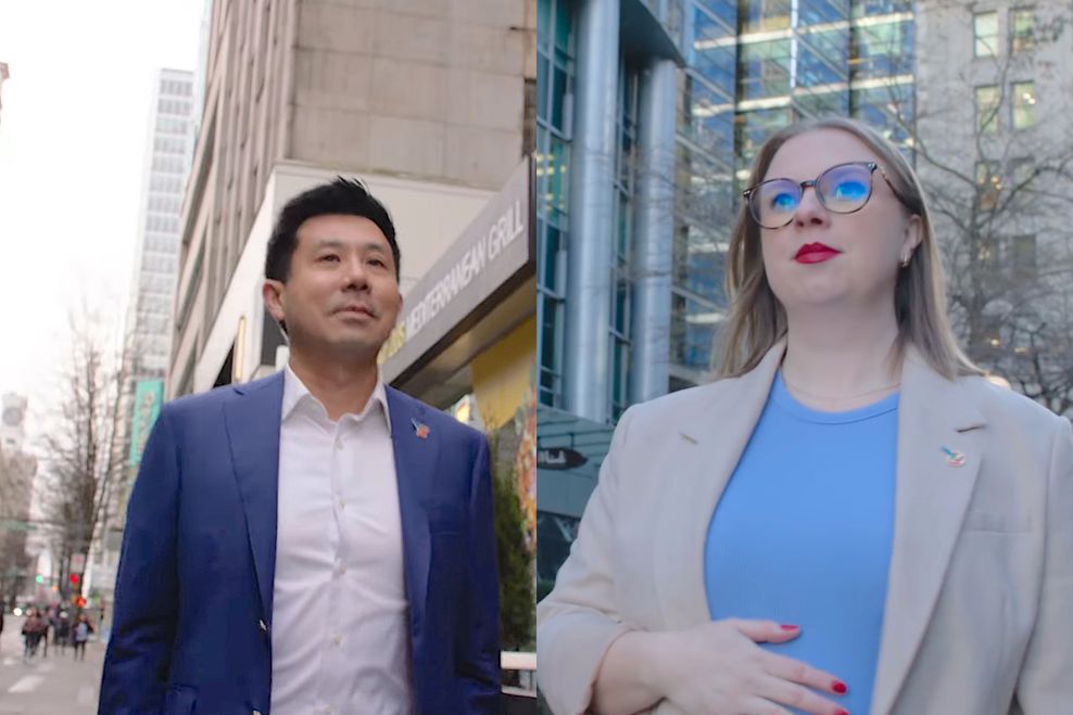Michael Wu (left) and Jessica Walton (right). (Vancouver Liberals)