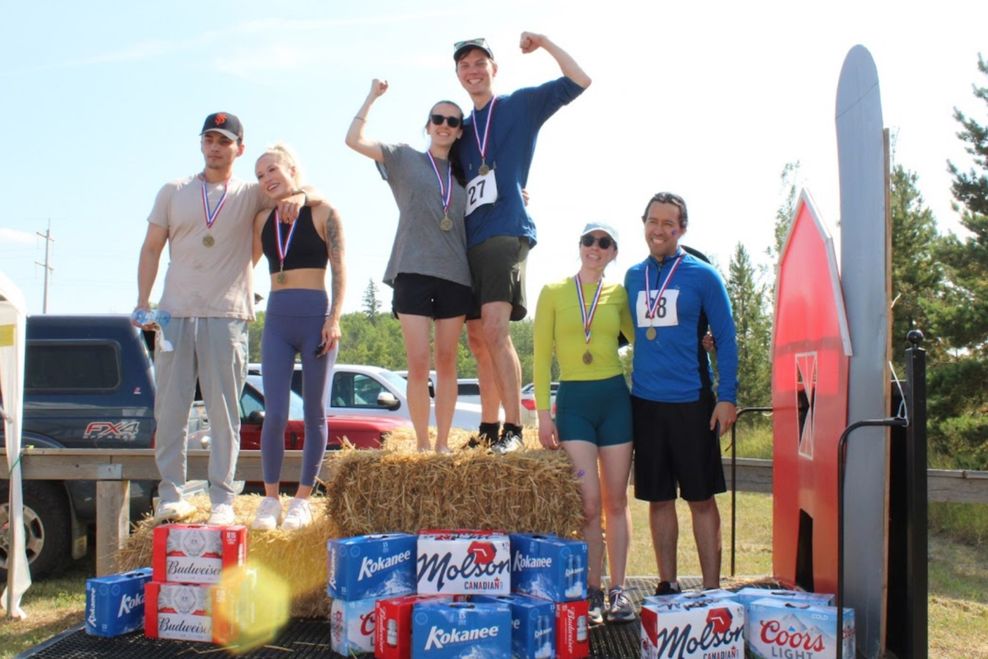 There's a wife-carrying competition in Canada and beer is a prize