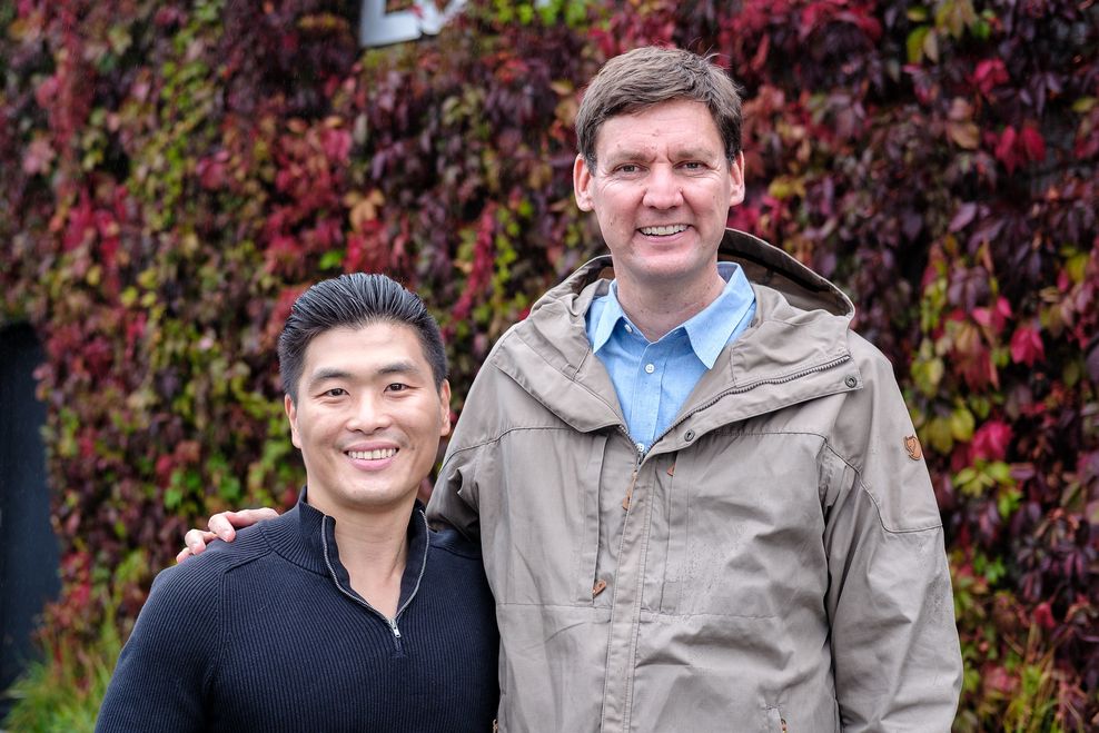 B.C. Parliamentary Secretary for Trade Paul Choi (left) and Premier David Eby (right). (Paul Choi)
