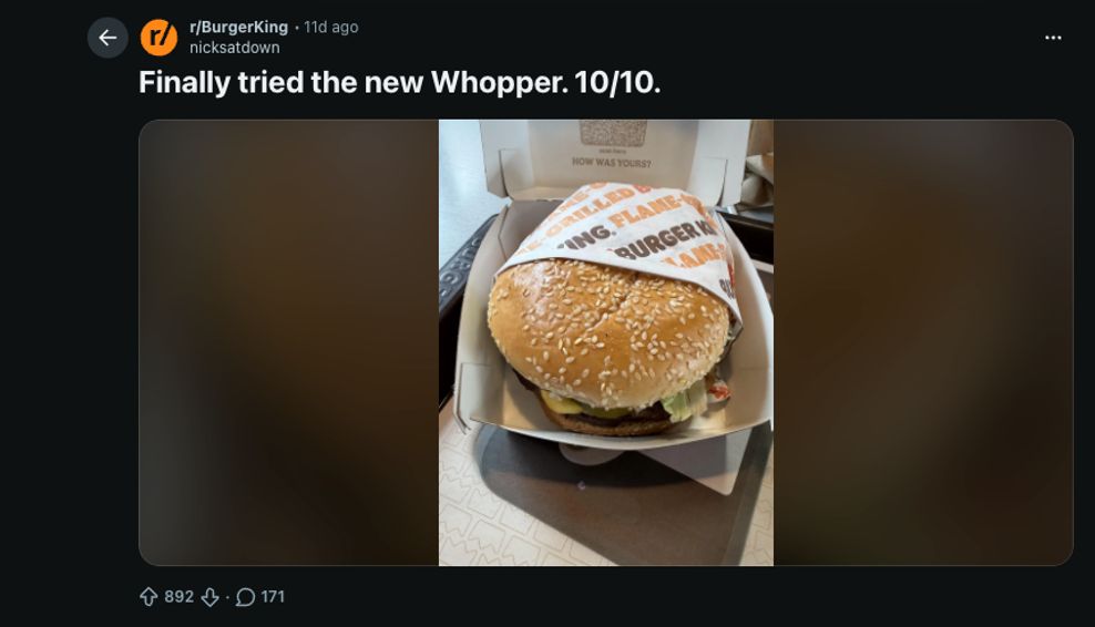 Burger King Whopper