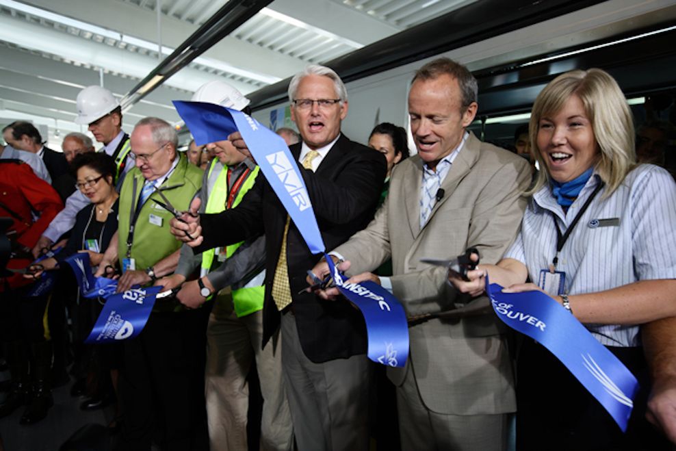 skytrain canada line opening gordon campbell august 2009