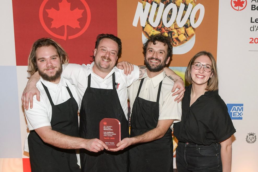 The team behind Nero Tondo (Air Canada)