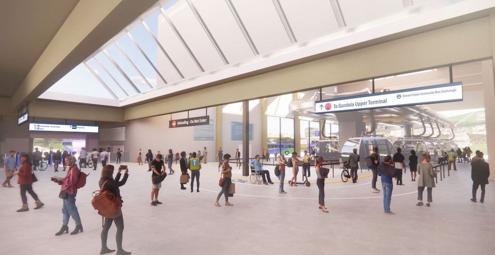 TransLink SFU Burnaby Mountain Gondola Lower Terminal Rendering f