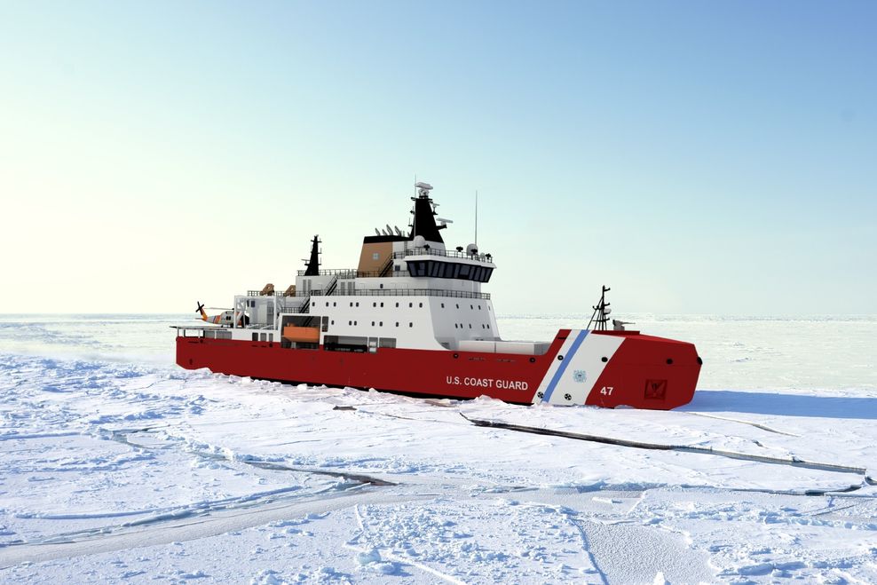 Concept of U.S. Coast Guard's Arctic Security Cutters, based on Seaspan's Canadian Multi-Purpose Icebreaker design. (Seaspan)