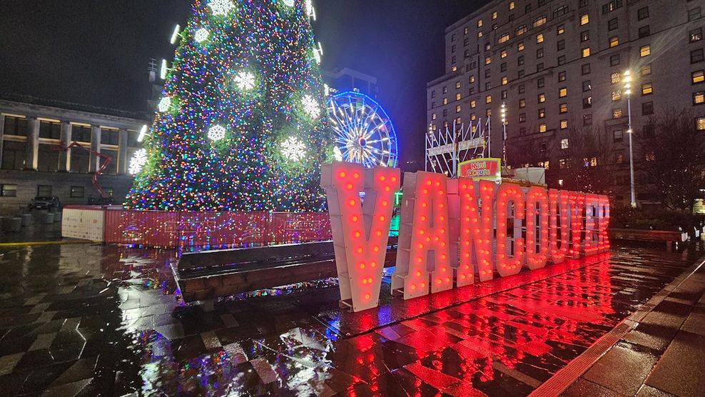 vancouver sign art gallery west georgia plaza december 2025 