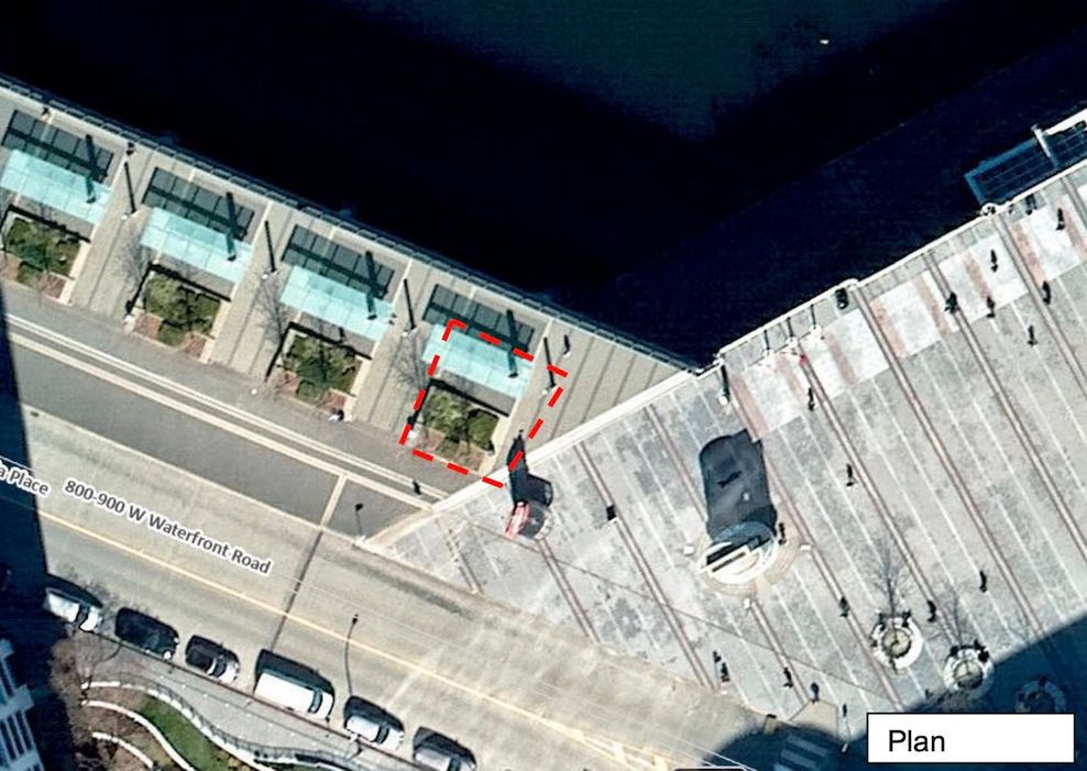 vancouver sign permanent proposed location canada place way