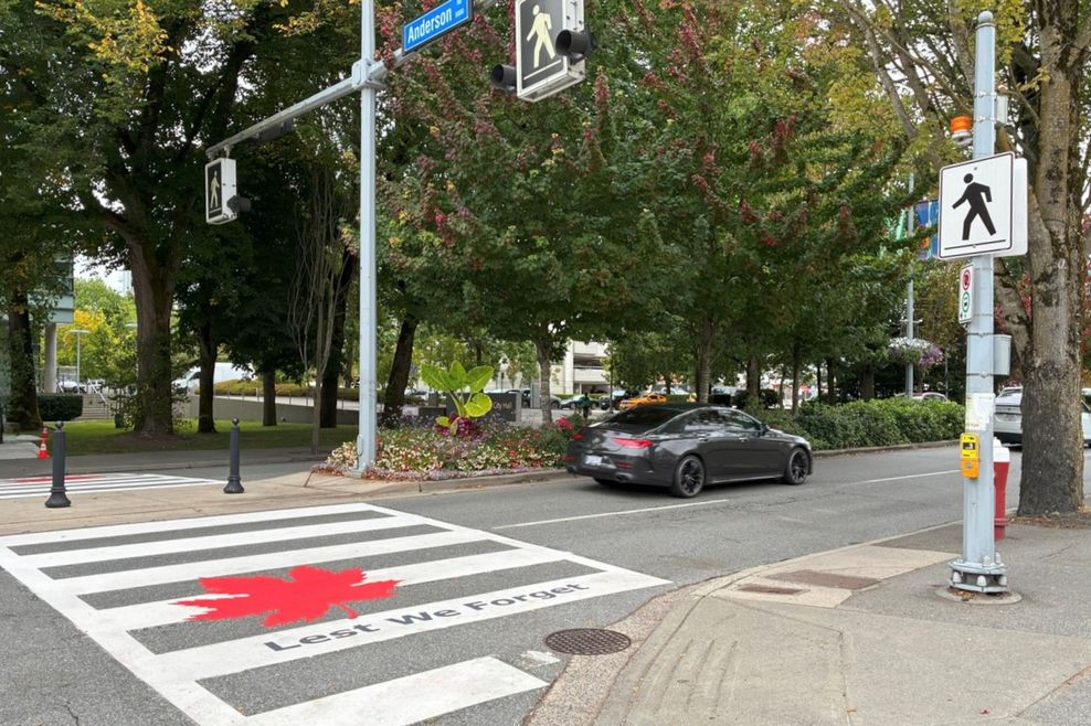 Veterans crosswalk