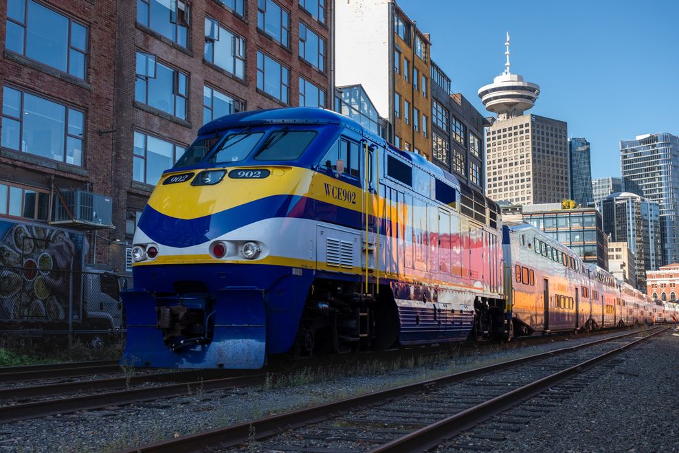 West Coast Express commuter rail locomotive. (TransLink)