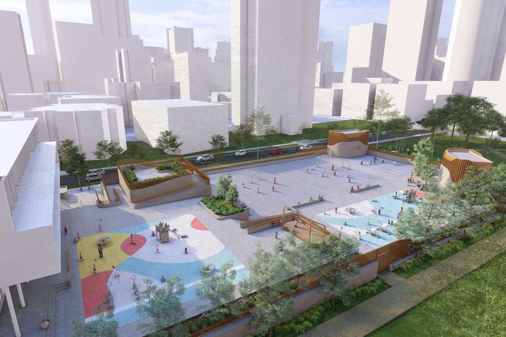 2026 concept of the new West End Substation. (BC Hydro)