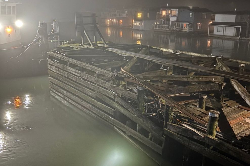 westham island bridge damage marine vessel collision january 20 2026