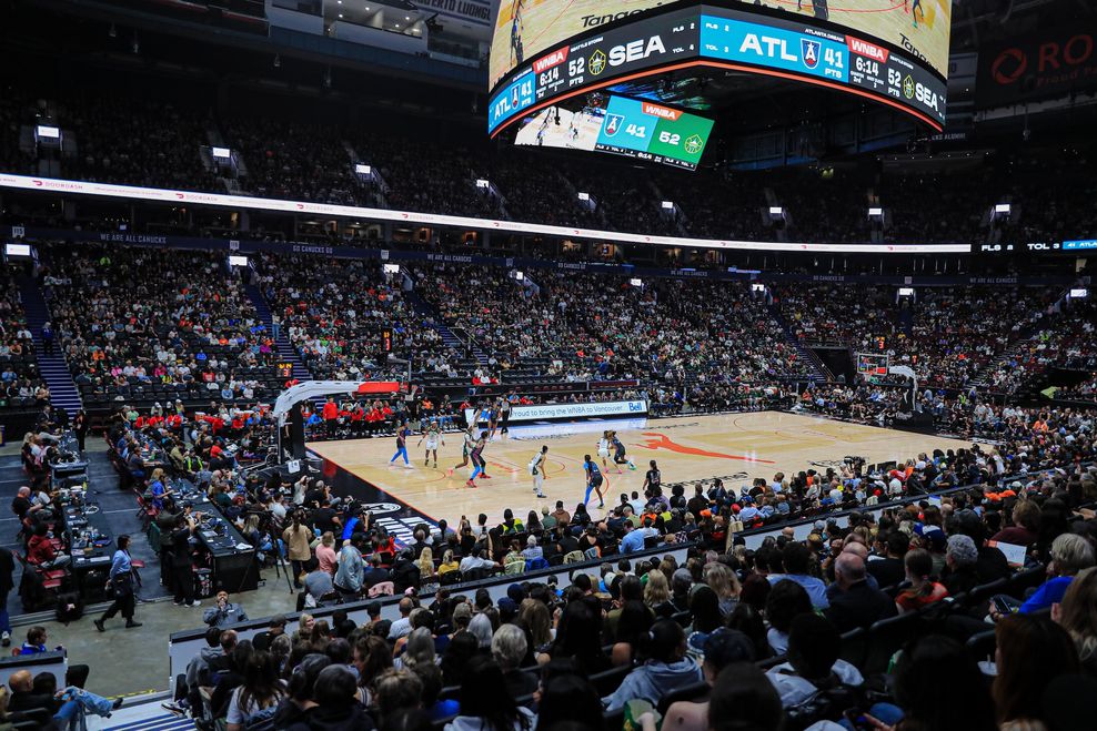 Vancouver played host to the first-ever WNBA regular season game played outside of the United States on Aug. 15 (Mary Kessenich/Daily Hive)